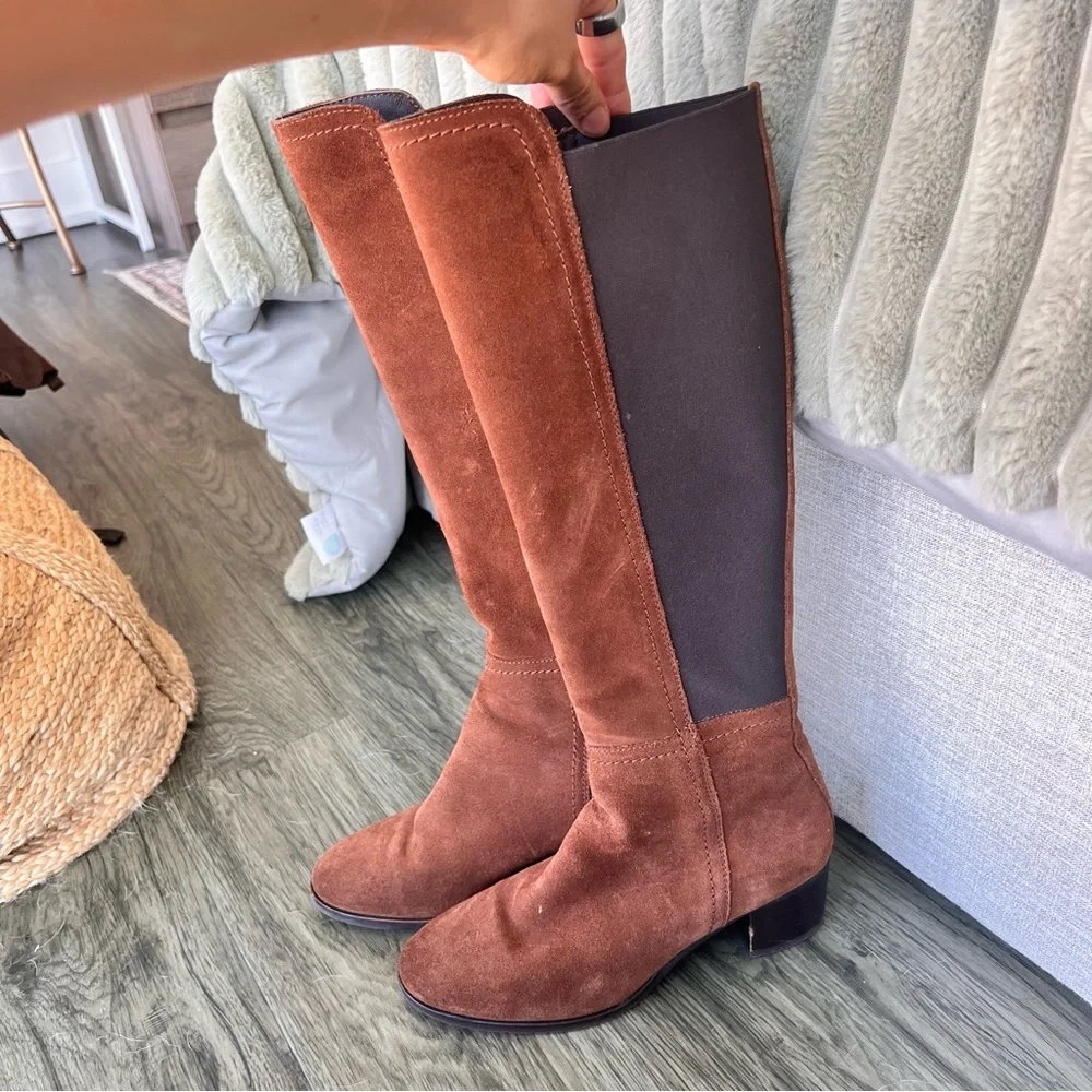Aquatalia Nova Knee High Suede Boots - Picture 15 of 16